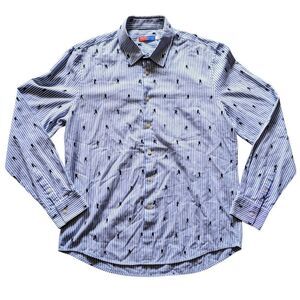 Opening Ceremony Striped Button Down Shirt (L)